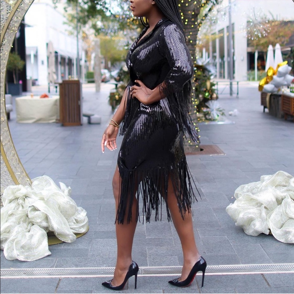 Sequins blazer dress medium